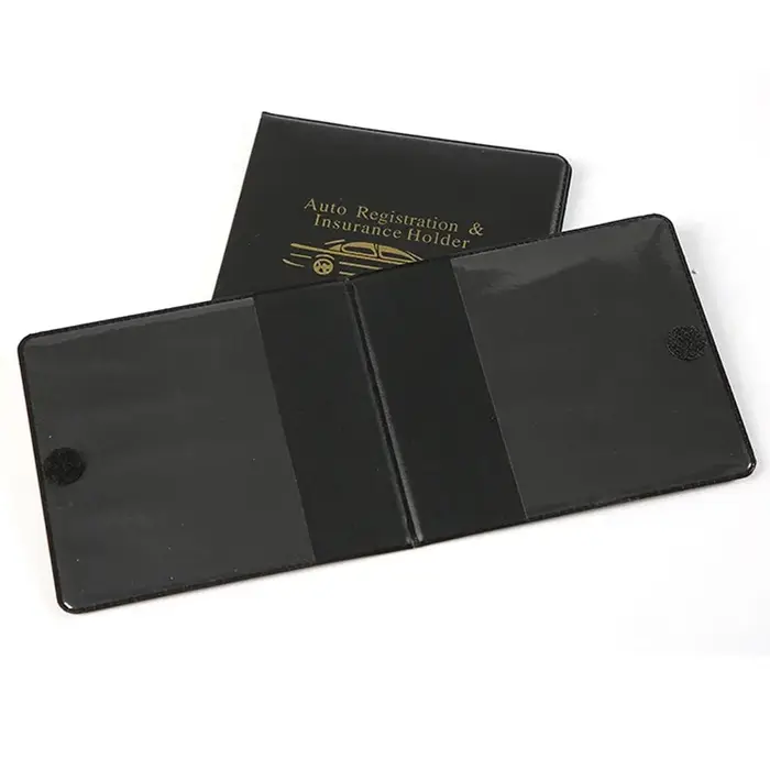 Portefeuille d'enregistrement et de carte d'assurance de voiture, Auto