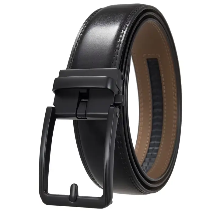 Top qualité hommes ceintures noires de luxe réglable en cuir véritable marron ceinture