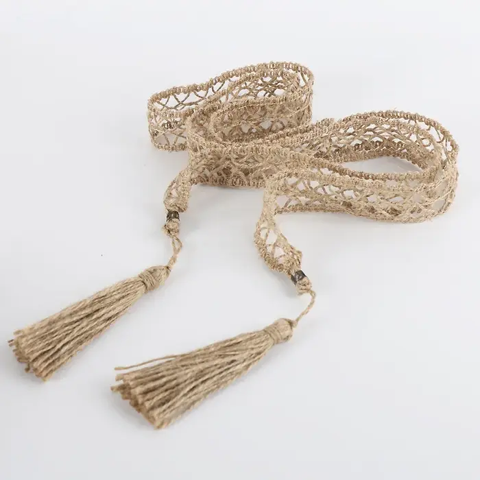 Ceinture tressée en macramé pour femmes