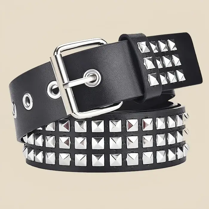 Tendance Rivet ceinture métal lourd