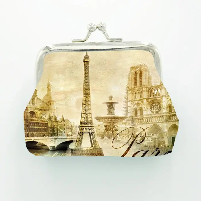 Porte-monnaie en cuir PU personnalisé