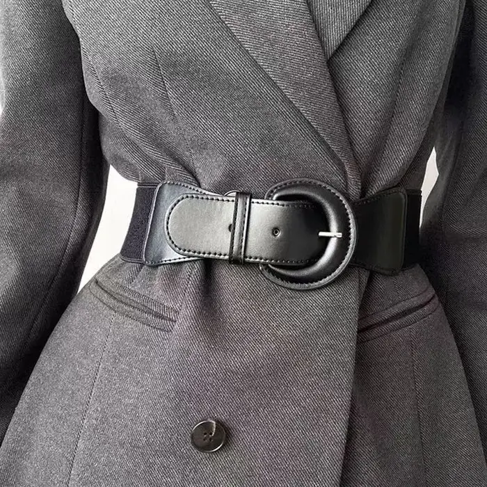 Ceinture pour femmes européennes et américaines-mode décorative manteau polyvalent costume
