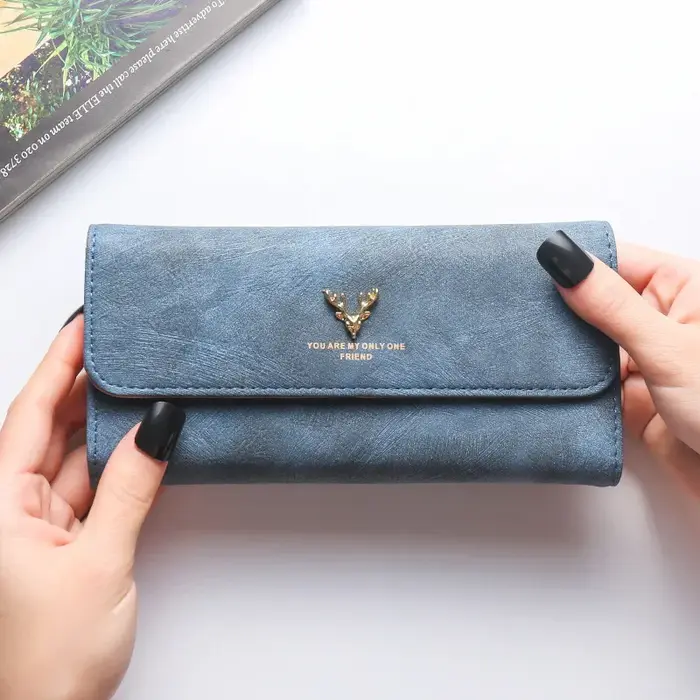 Nouveau portefeuille long pour femme personnalisable avec photo gravée Spotify