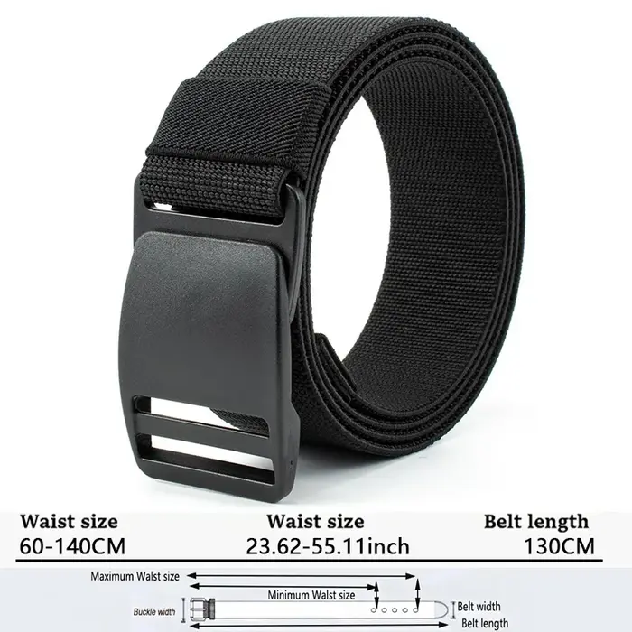 Ceinture élastique tactique pour homme, pantalon de haute qualité, ceinture d'extérieur multifonctio