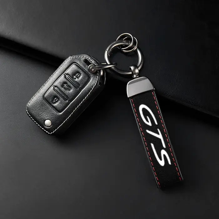 Porte-clés en cuir suédé de haute qualité
