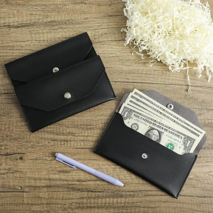 Portefeuille enveloppe écologique en cuir PU