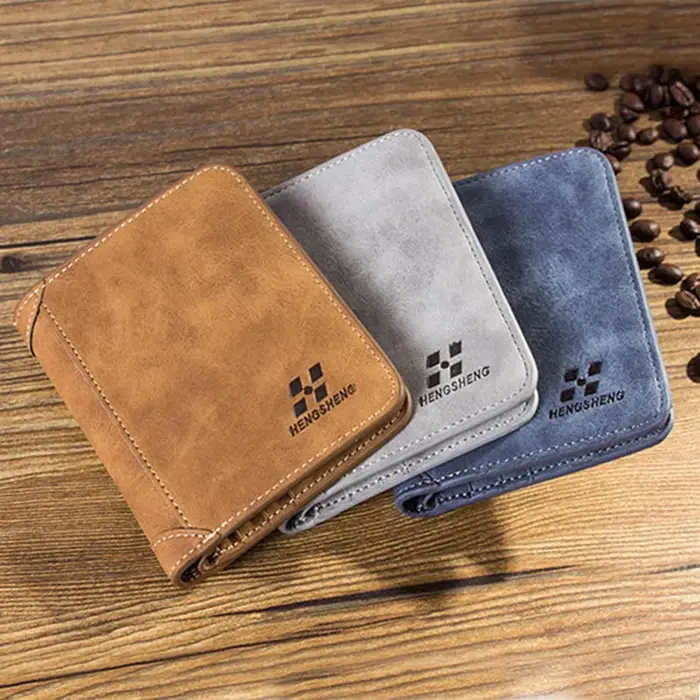 Nouveaux hommes portefeuilles carte de crédit/porte-carte d'identité marque Vintage portefeuille masculin de haute