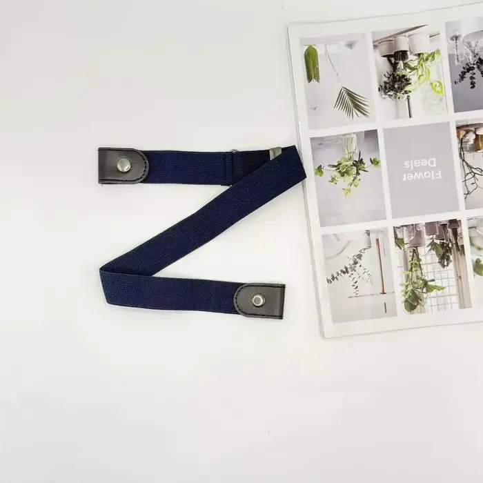 Ceinture simple et élégante pour femme, ceinture élastique pour homme, ceinture tissée invisible et