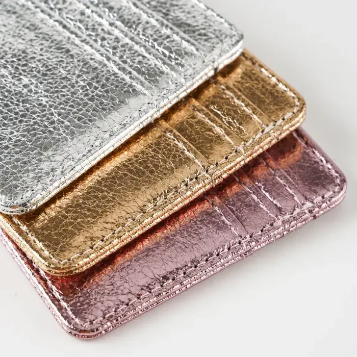 Femmes mince porte-carte portefeuille léger multi-porte-carte étui en cuir Pu carte de crédit argent porte-monnaie sac à main