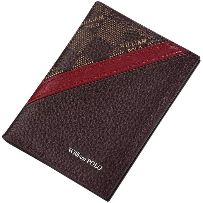 Portefeuille Ultra-fin pour hommes, porte-carte bancaire, Mini porte-cartes en cuir, étui à document