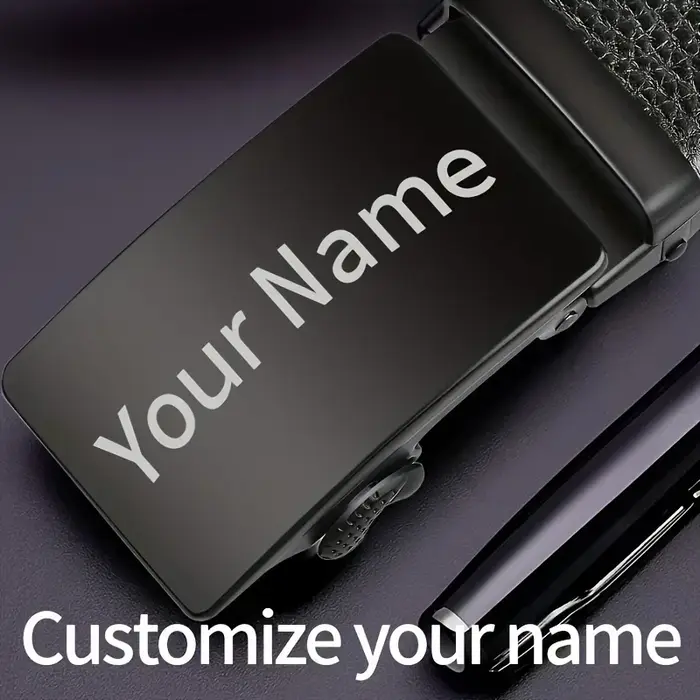 Ceinture pour hommes gravée sur mesure – Ceintures à boucle automatique personnalisées