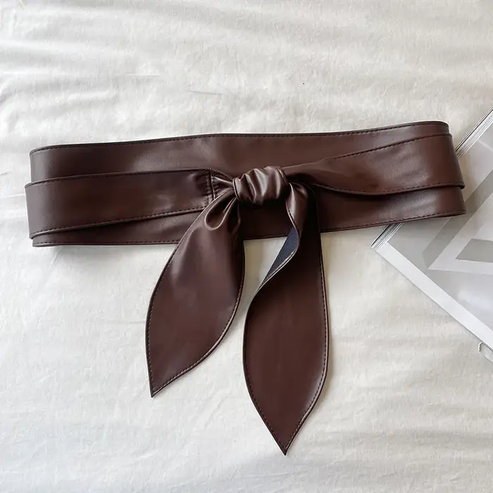 Ceinture à nœud papillon noir 10x230cm