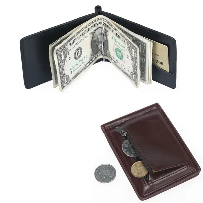 Nouveau petit portefeuille en cuir pour hommes