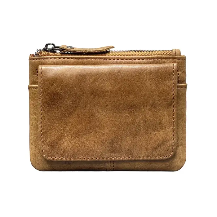 Portefeuille rétro RFID petit portefeuille porte-carte d'identité de crédit pour hommes portefeuille en cuir mince pour hommes et femmes avec porte-monnaie
