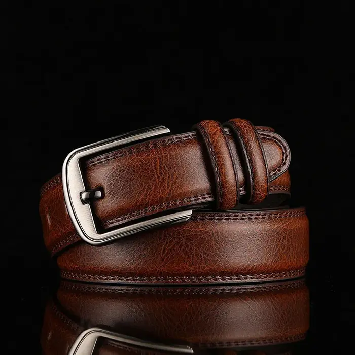 Ceinture homme ceinture homme ceinture garçon véritable peau de vache boucle ardillon ceinture marron moyen-âge jeunesse décontracté hommes ceinture