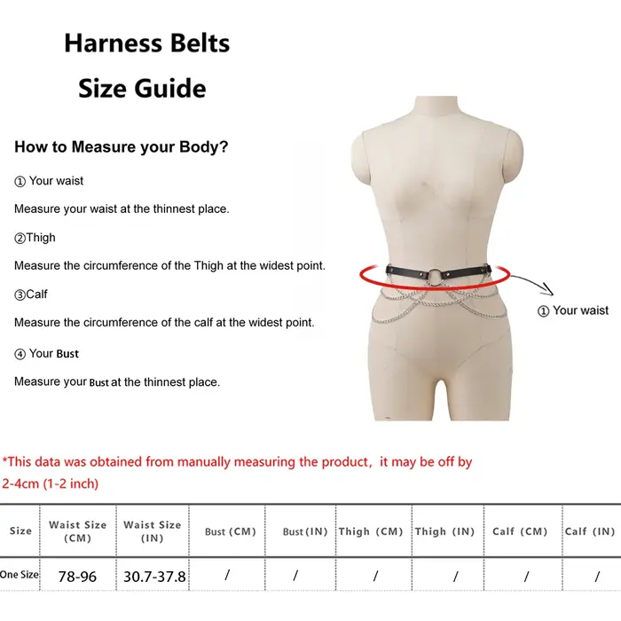 Ceinture de mode femme Style de rue chaîne de taille glands