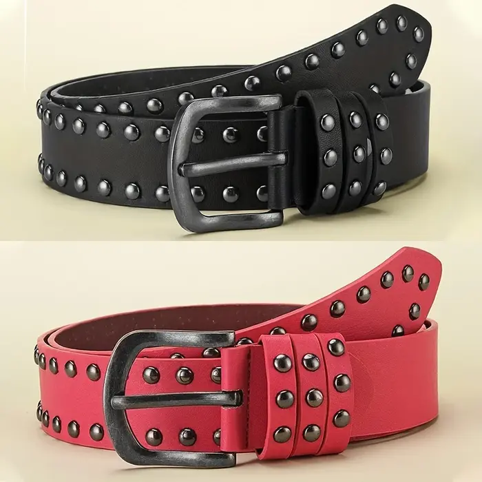 Ceinture pour hommes rétro fait vieille alliage aiguille boucle