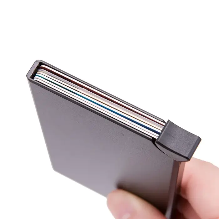 Portefeuille Rfid en aluminium et métal