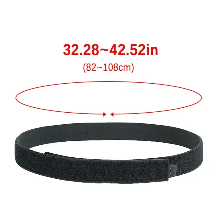 Crochet à boucle Simple EDC/ceinture intérieure ceinture tactique Velcro réglable 82-108cm