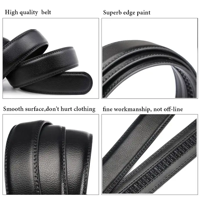 DINISITON – ceintures pour hommes d'affaires, ceintures de marque de luxe authentiques, boucles méta