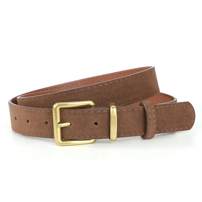 Ceinture en cuir suédé pour femmes