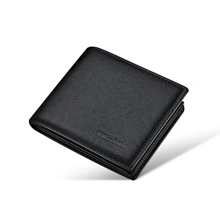 Portefeuille en cuir pour hommes, porte-cartes court à la mode, sac à cartes de loisirs personnalisé