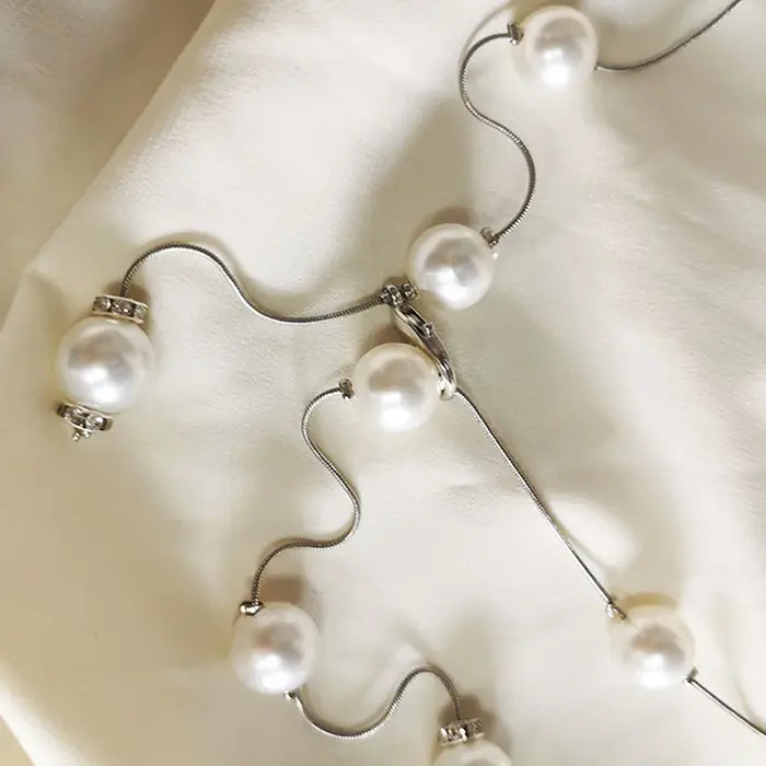 Ceinture élégante en perles pour femmes, Simple, réglable, chaîne fine en métal, pour robe, ceinture fine, bijoux décoratifs