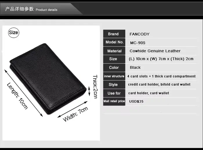 Mode de luxe en cuir véritable cartes portefeuilles hommes porte-cartes de crédit femmes porte-carte et d'identité
