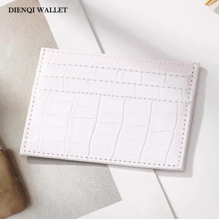 Portefeuille Crocodile solide Simple pour femmes