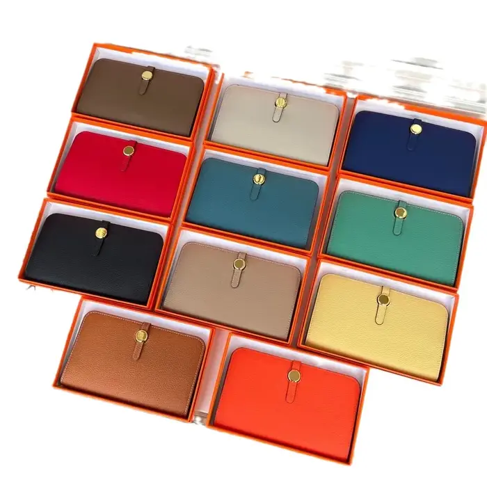 Portefeuille Long en cuir de vache pour femmes