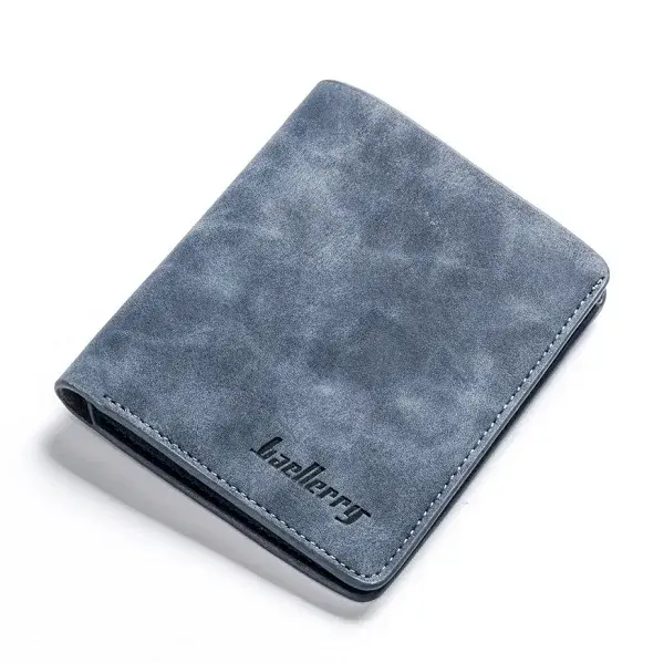 Nouveaux hommes portefeuille en cuir affaires pliable