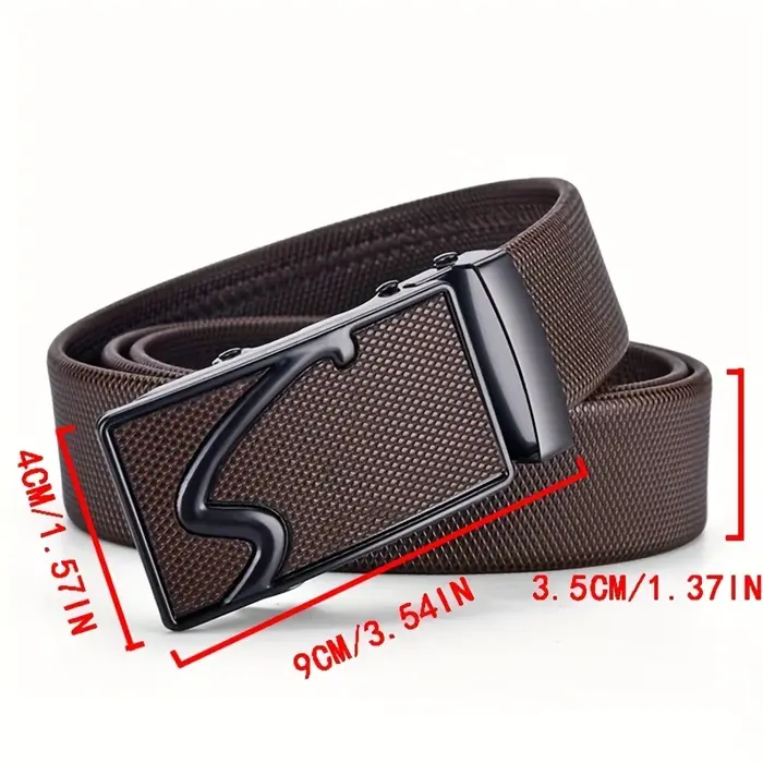 Ceinture pour hommes en métal boucle automatique marque