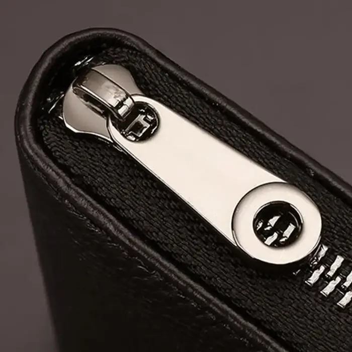 Portefeuille pour cartes en cuir PU de qualité supérieure, 20 emplacements, design accordéon, fermeture à glissière fine, protection pour cartes de crédit, accessoire pour hommes et femmes