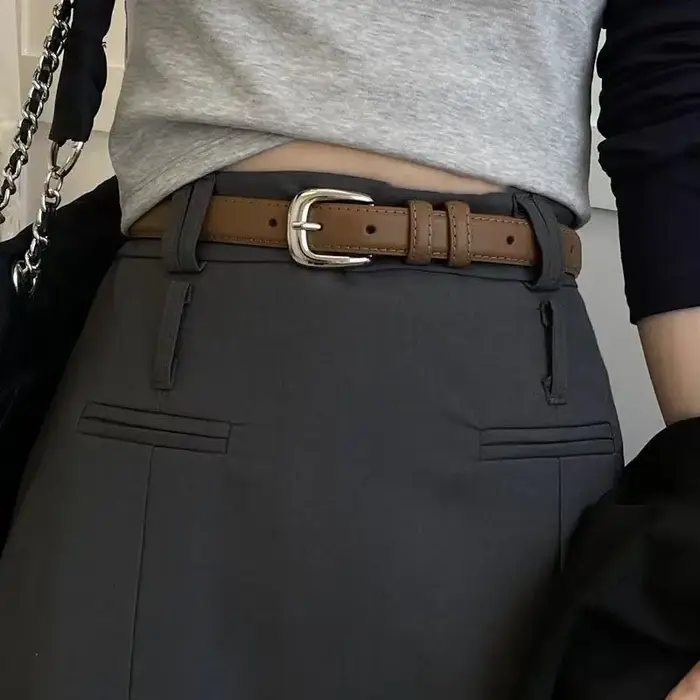Ceinture femme rétro polyvalente à la mode ceinture été nouveau Style Instagram petite foule taille 