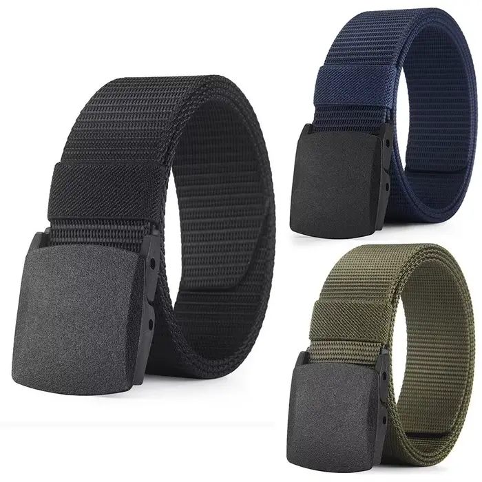 Ceinture en toile décontractée pour hommes et femmes