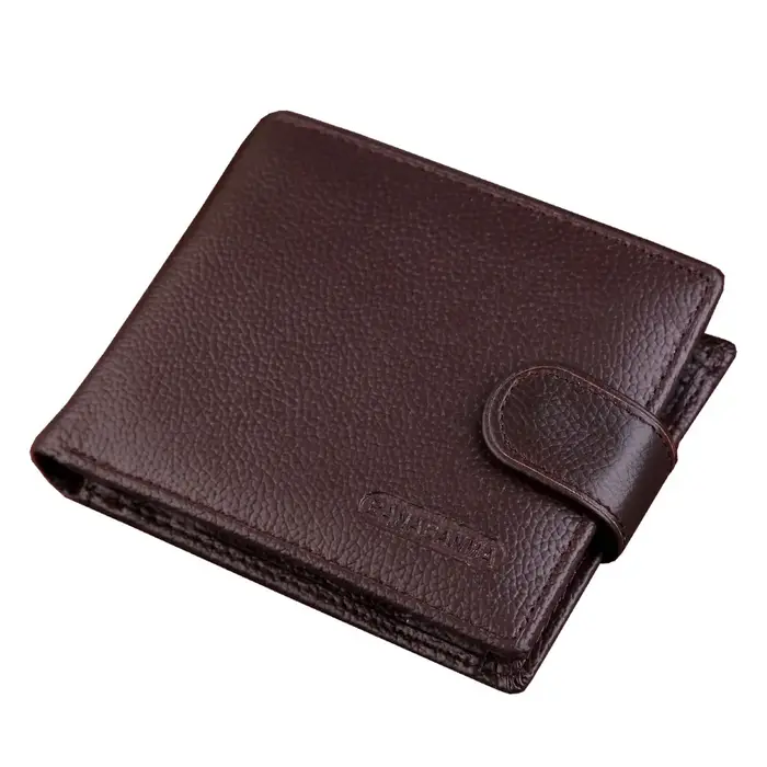 Portefeuille homme en cuir véritable portefeuille court moraillon carteira masculina sac à main 2024