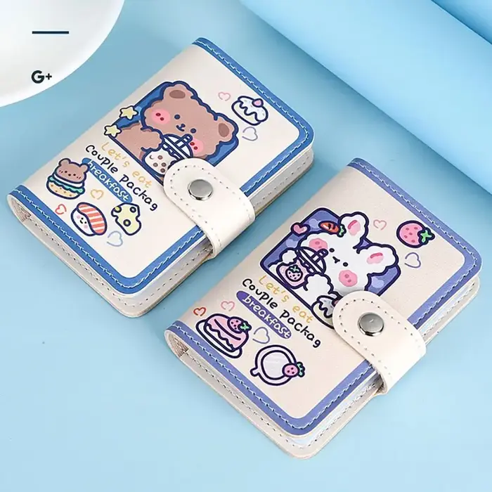 Porte-cartes de visite Portable en PU