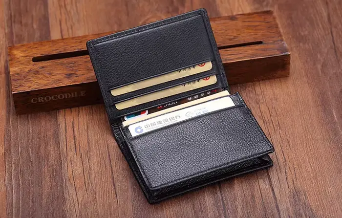 Mode de luxe en cuir véritable cartes portefeuilles hommes porte-cartes de crédit femmes porte-carte et d'identité