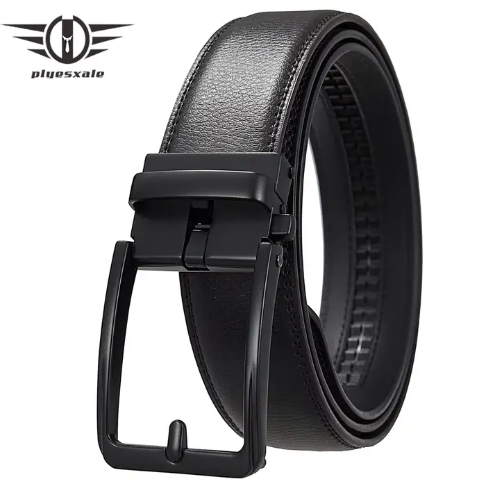 Top qualité hommes ceintures noires de luxe réglable en cuir véritable marron ceinture