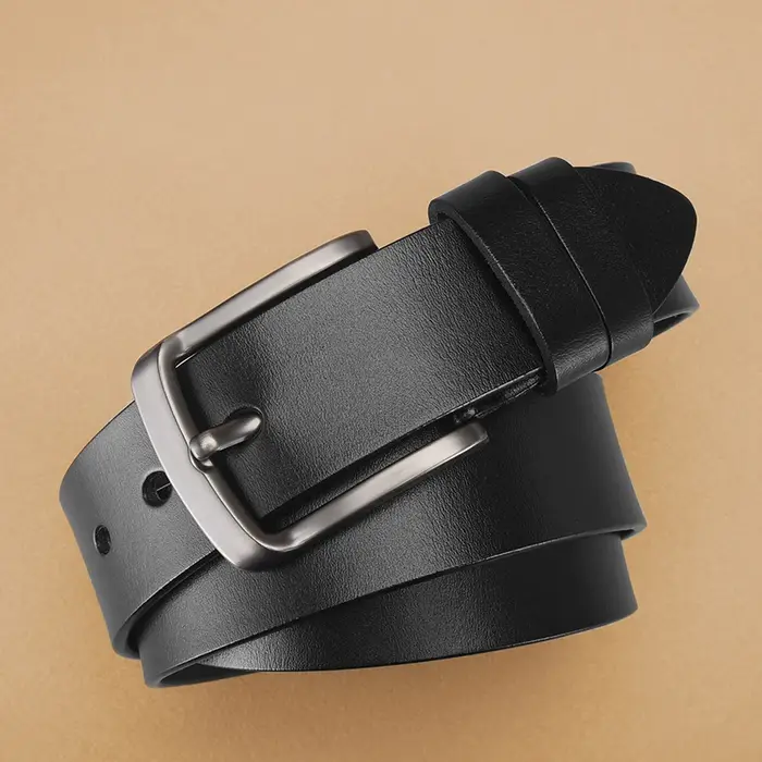 Ceinture à boucle ardillon rétro personnalisée pour hommes