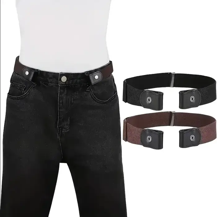 Ceinture élastique Invisible sans trace, ceinture pour femmes, pantalons en jean, ceinture élastique