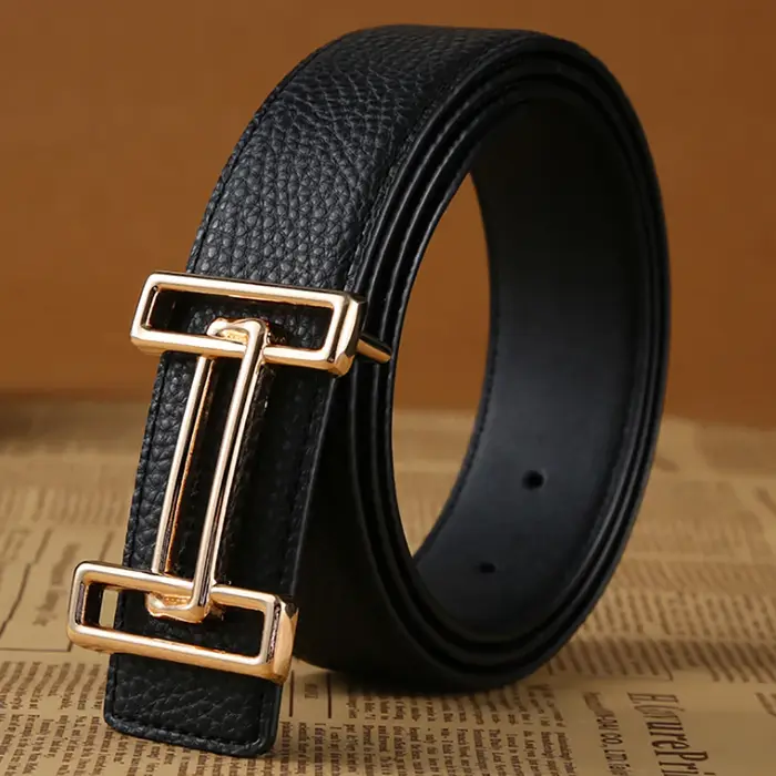 E-Chain-Ceinture en H en Cuir group pour Homme et Femme, Accessoire de Haute Qualité, de Styliste, V