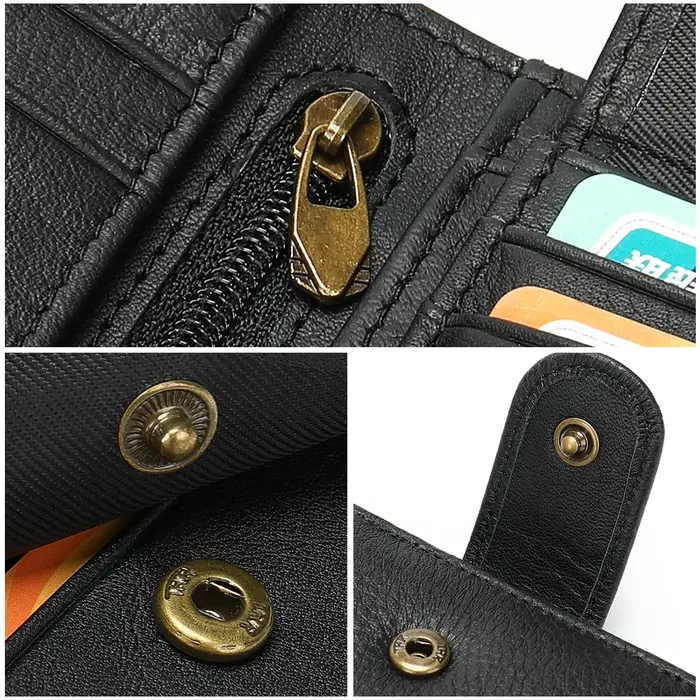 Nouveau portefeuille pour hommes porte - cartes haute qualité HASP