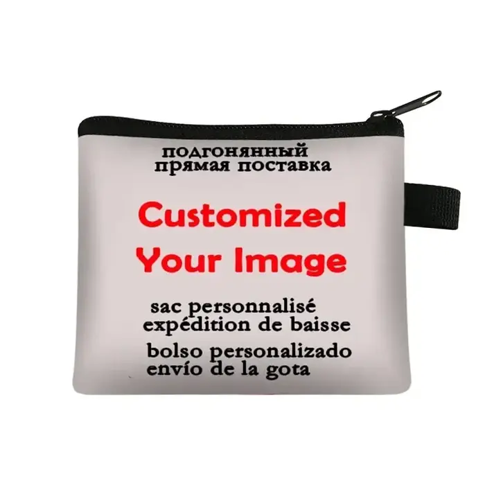 Portefeuilles d'impression sur toile personnalisés pour hommes et femmes