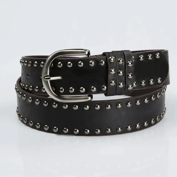 Ceinture pour femme, ceinture streetwear tendance avec design à rivets