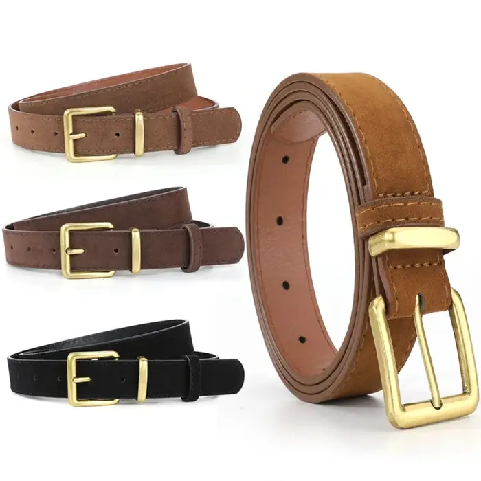 Ceinture en cuir suédé pour femme