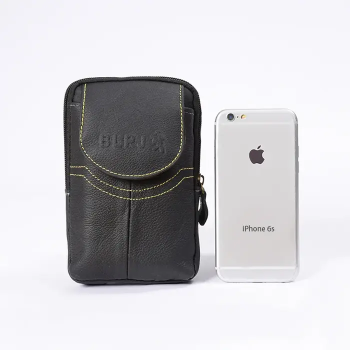 Poudres de téléphone en cuir pour hommes