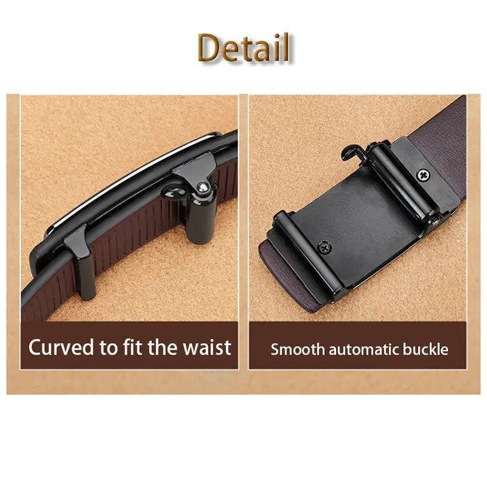 Ceinture en cuir pour hommes mode boucle automatique peau de vache ceintures masculines de luxe concepteur