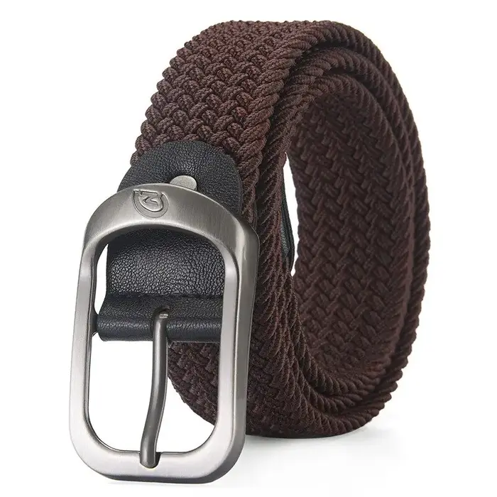 Ceinture élastique tissée décontractée pour hommes et femmes, ceinture de sport de plein air, pas be