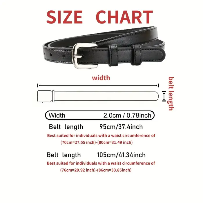 Ceinture en PU décontractée pour femmes